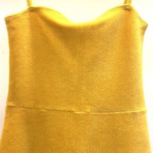 Mustard mini dress